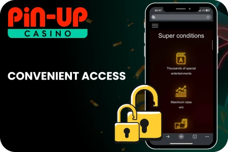 Secure access Pin Up app
