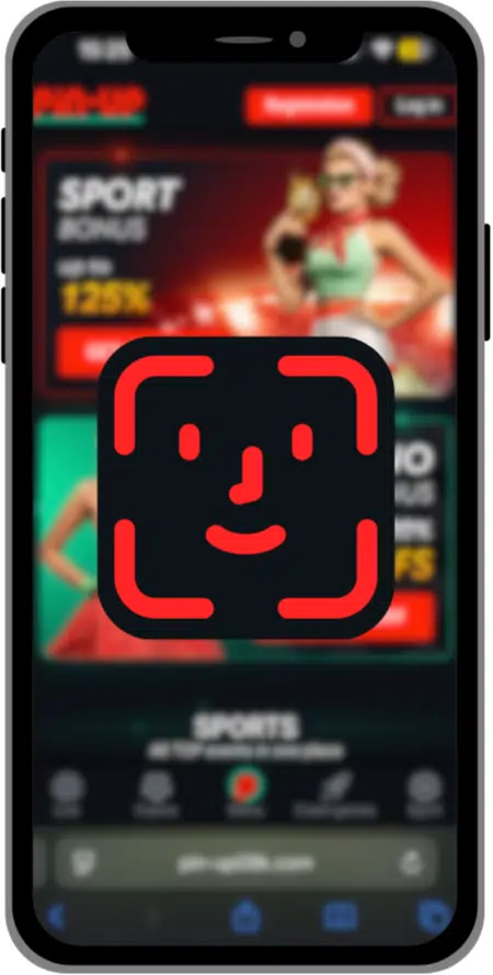 Face ID confirmation screen