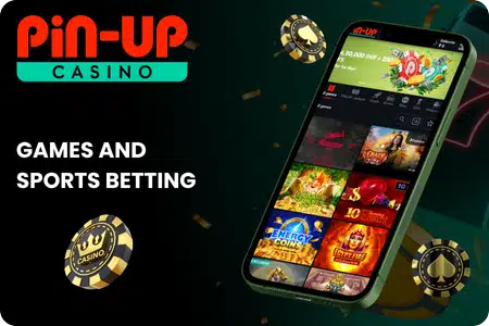 Pin-Up Casino mobile app screen