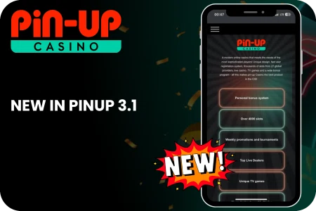 Pin-Up Casino update 3.1 features